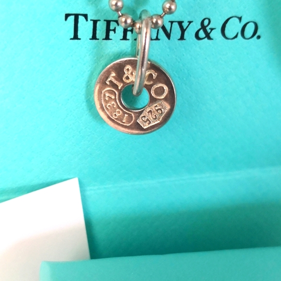 Authentic Tiffany. Necklace 16"sz Pendant.1837.silver - Picture 2 of 5